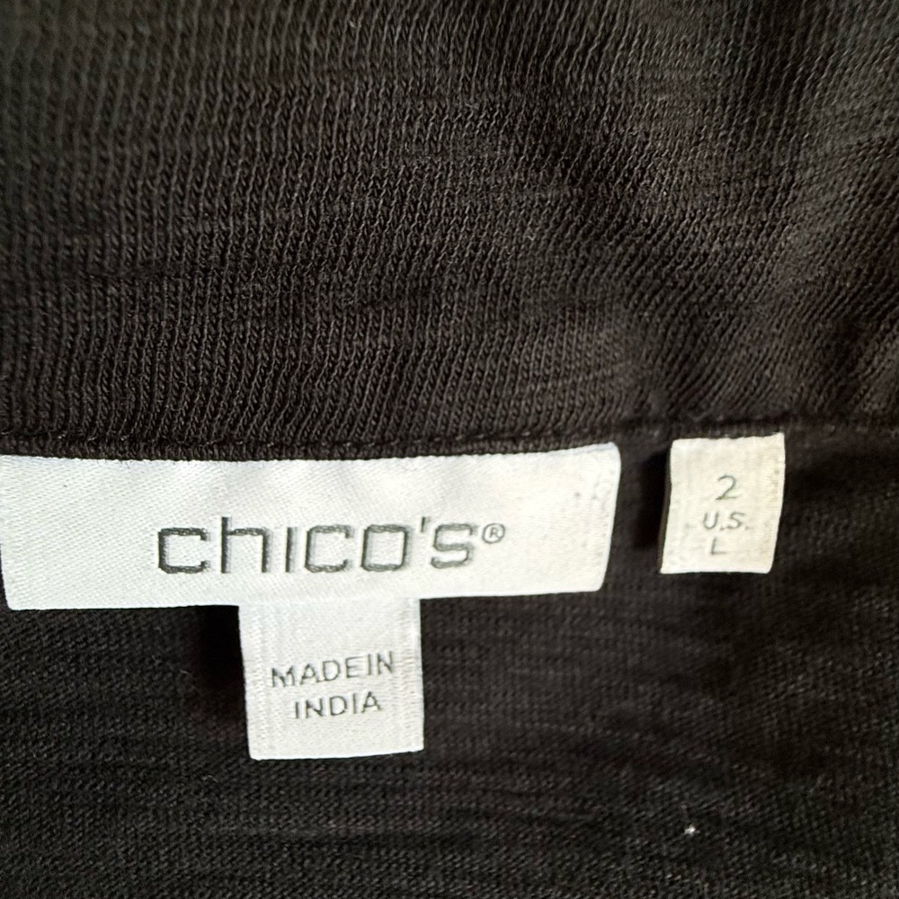 Chico's Black Button-Down Blouse - Picture 4 of 7